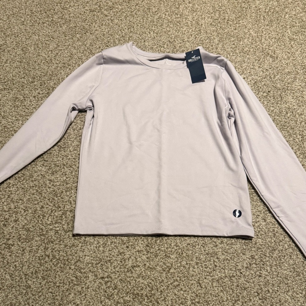 Hollister Women's Lilac Long Sleeve Top